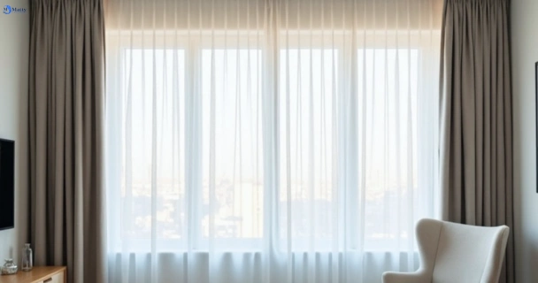 Freshly steam cleaned curtains in sunnybank-hills QLD